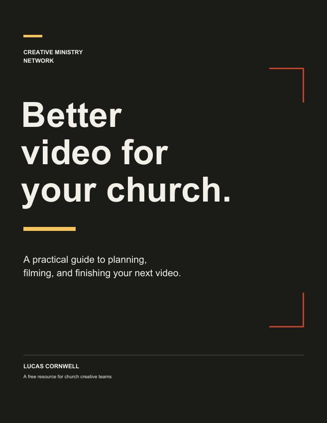 Better Video for Your Church guide cover